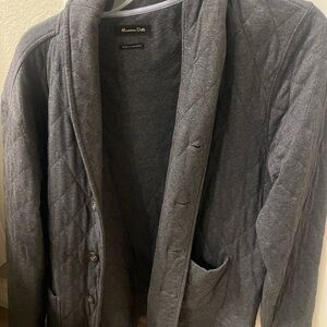 Massimo Dutti Charcoal Quilted Jacket